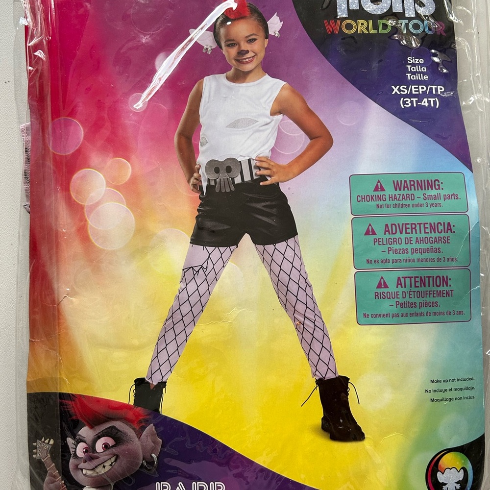 Kids Trolls World Tour Costume - Barb